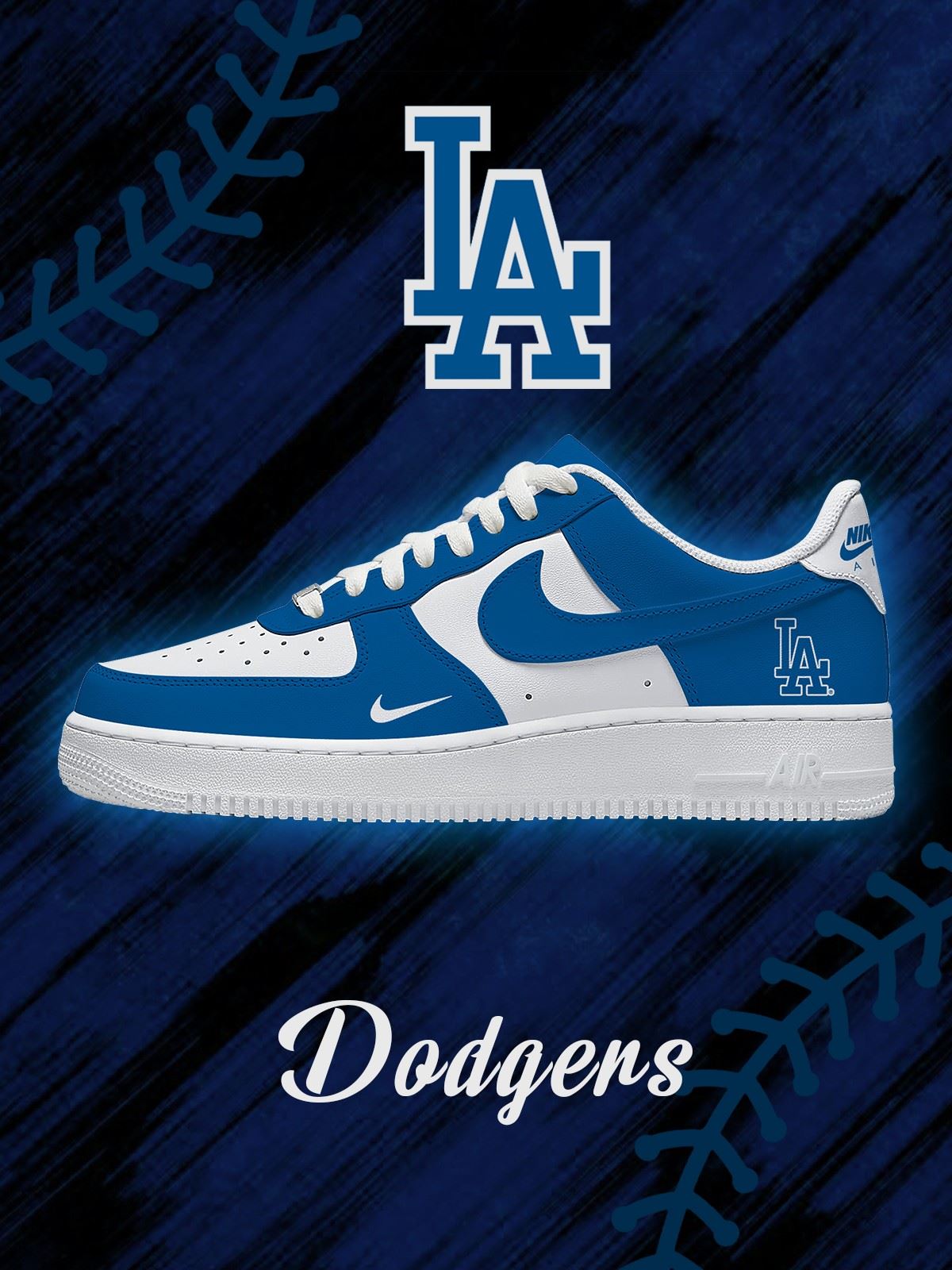 Los Angeles Baseball Custom Low-top Sneakers For Fans