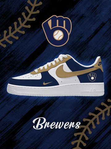 Milwaukee Baseball Custom Low-top Sneakers For Fans