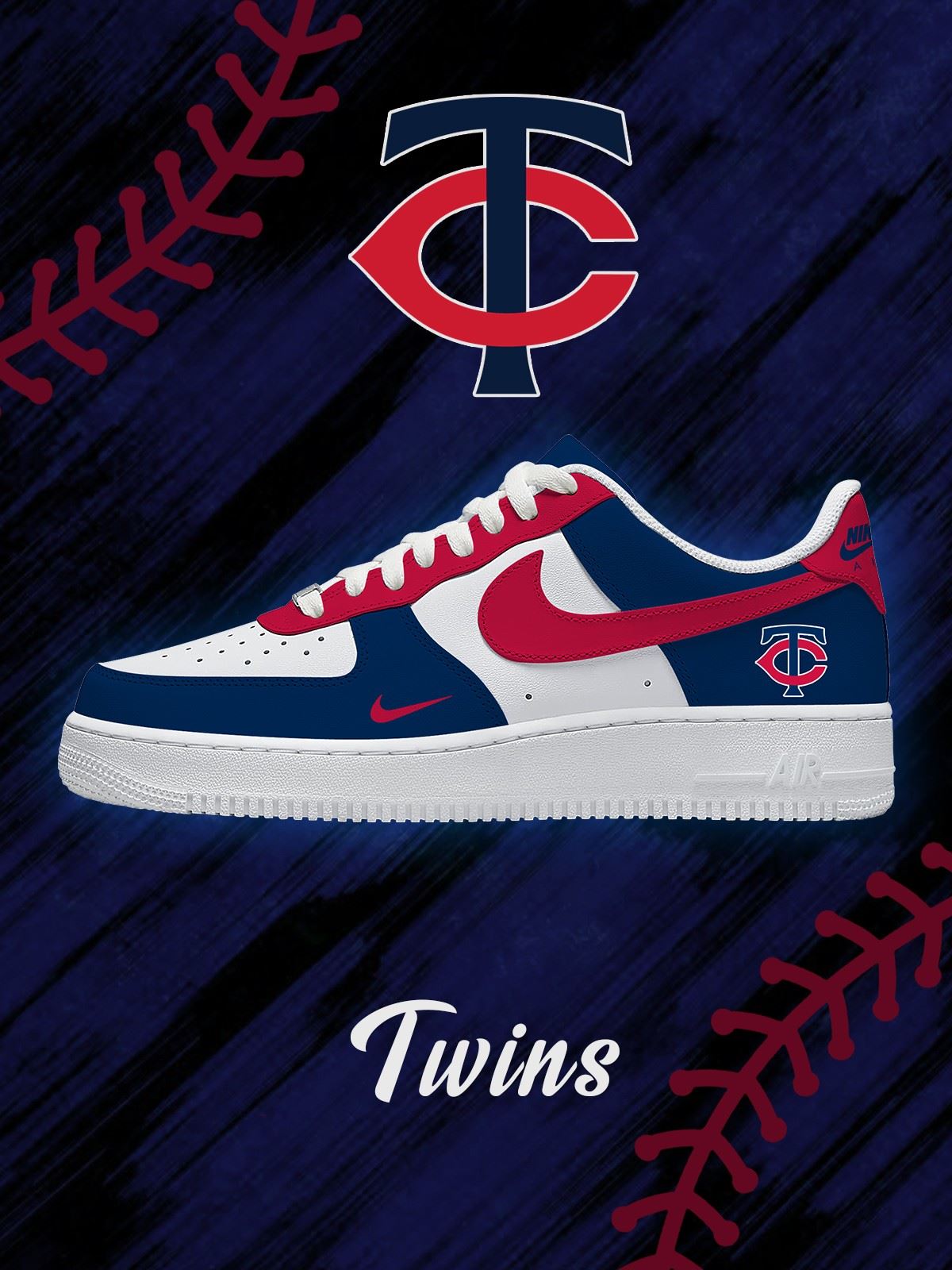 Minnesota Baseball Custom Low-top Sneakers For Fans