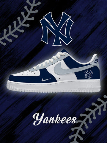 New York Baseball Custom Low-top Sneakers For Fans