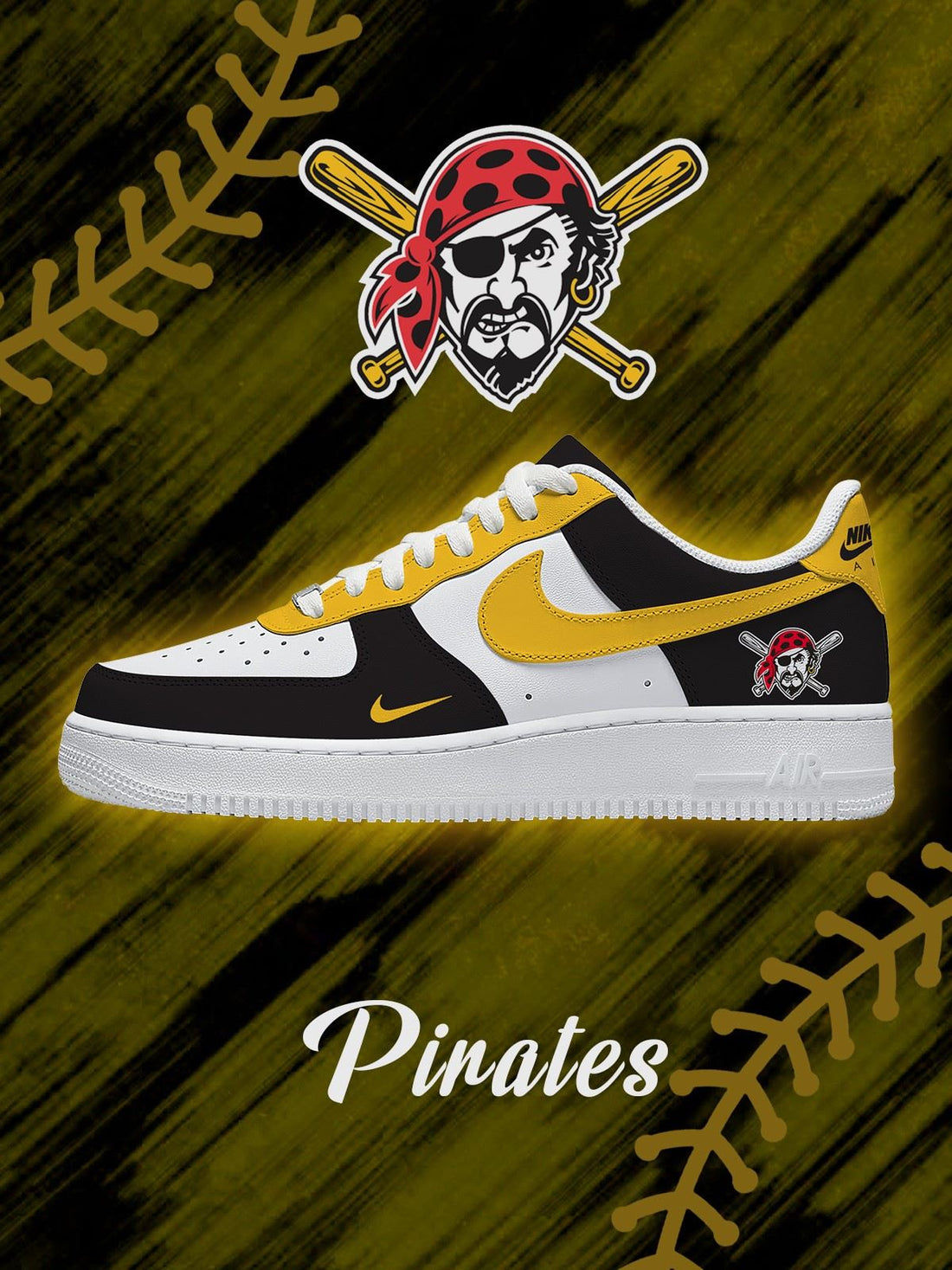 Pittsburgh Baseball Custom Low-top Sneakers For Fans-Cuztomshoes