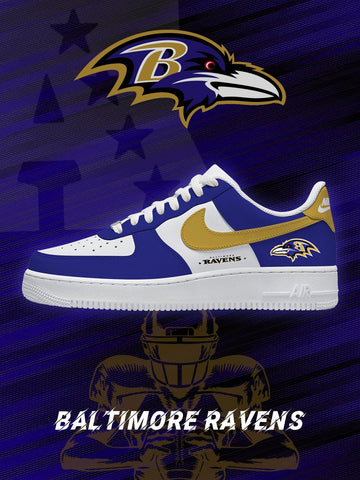 Baltimore Custom Low-top Sneakers For Football Fans