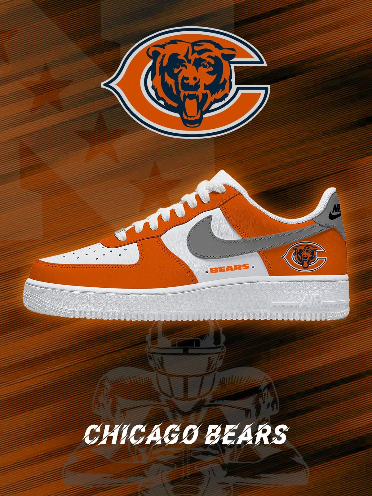 Chicago Custom Low-top Sneakers For Football Fans