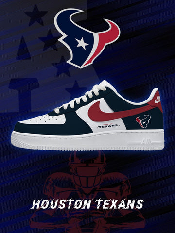 Houston Custom Low-top Sneakers For Football Fans