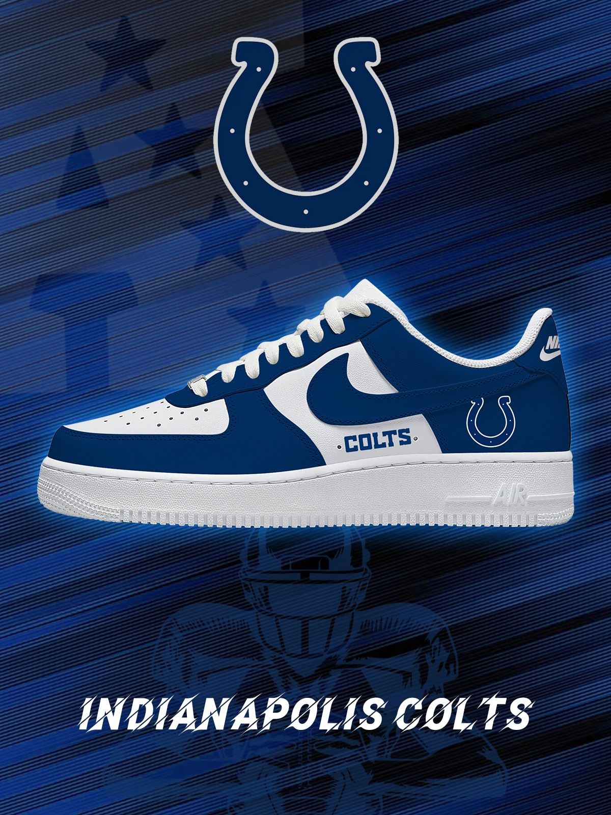 Indianapolis Custom Low-top Sneakers For Football Fans