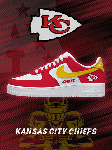 Kansas City Custom Low-top Sneakers For Football Fans