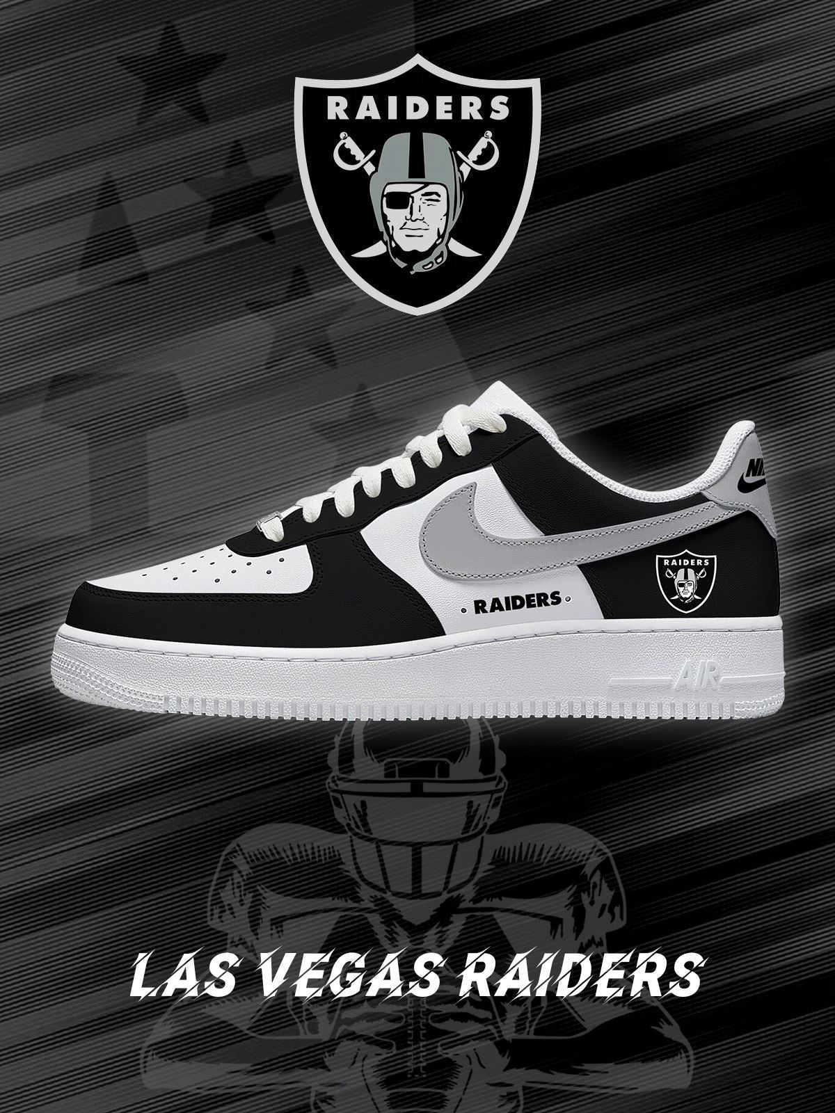 Las Vegas Custom Low-top Sneakers For Football Fans