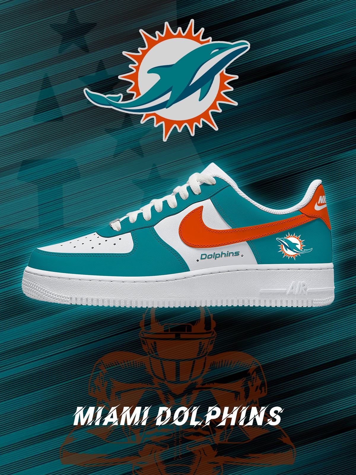 Miami Custom Low-top Sneakers For Football Fans