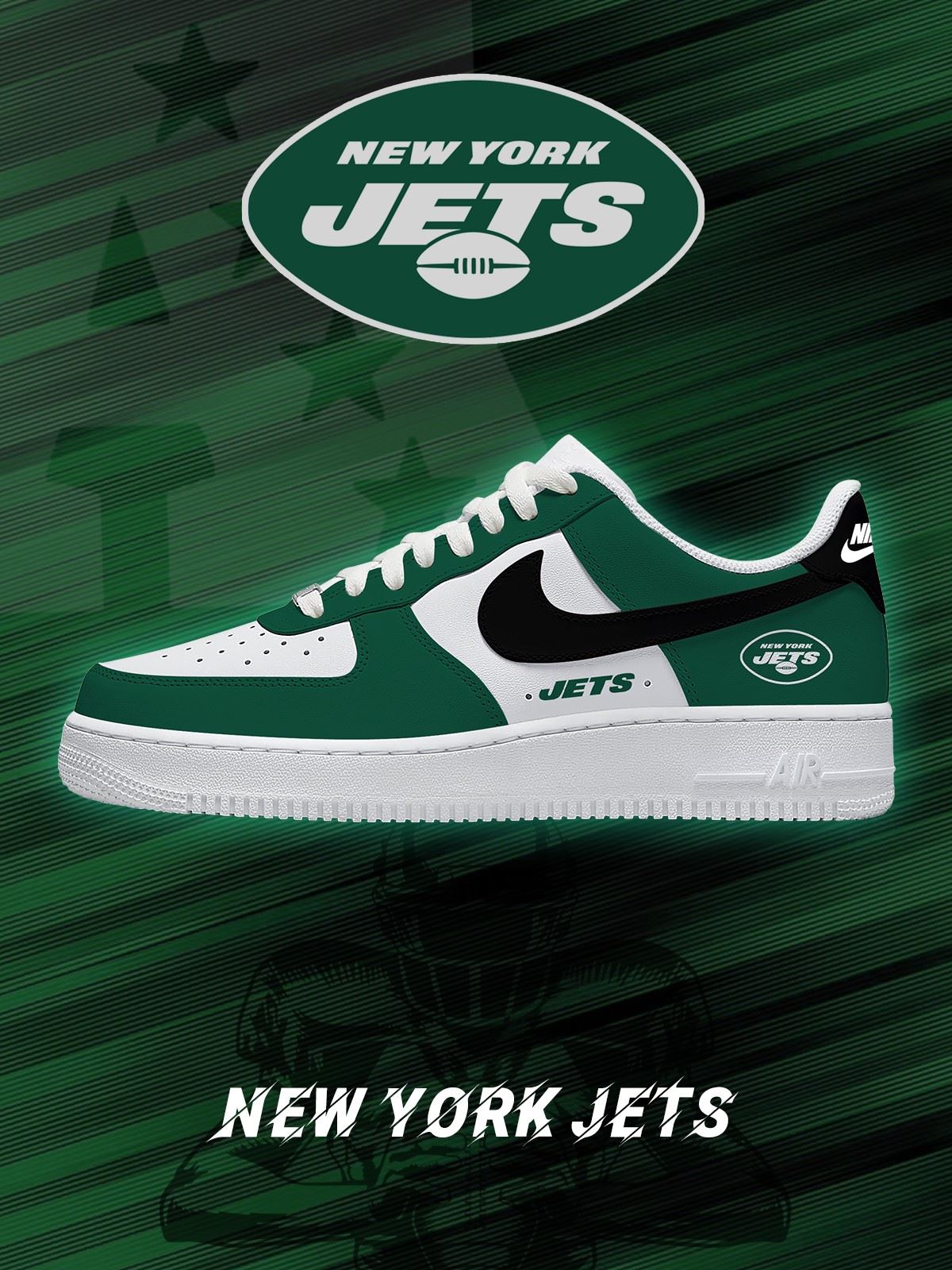New York Custom Low-top Sneakers For Football Fans