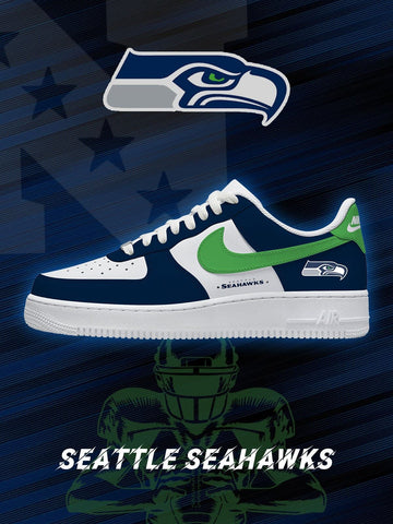 Seattle Custom Low-top Sneakers For Football Fans