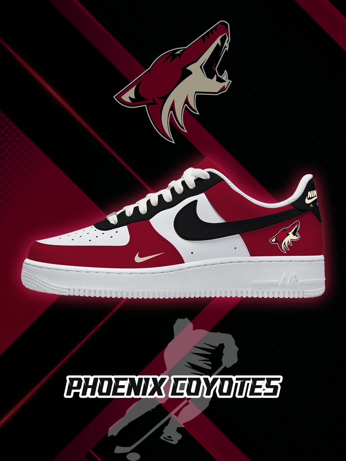 Arizona Hockey V.1 Custom Low-top Sneakers For Fans