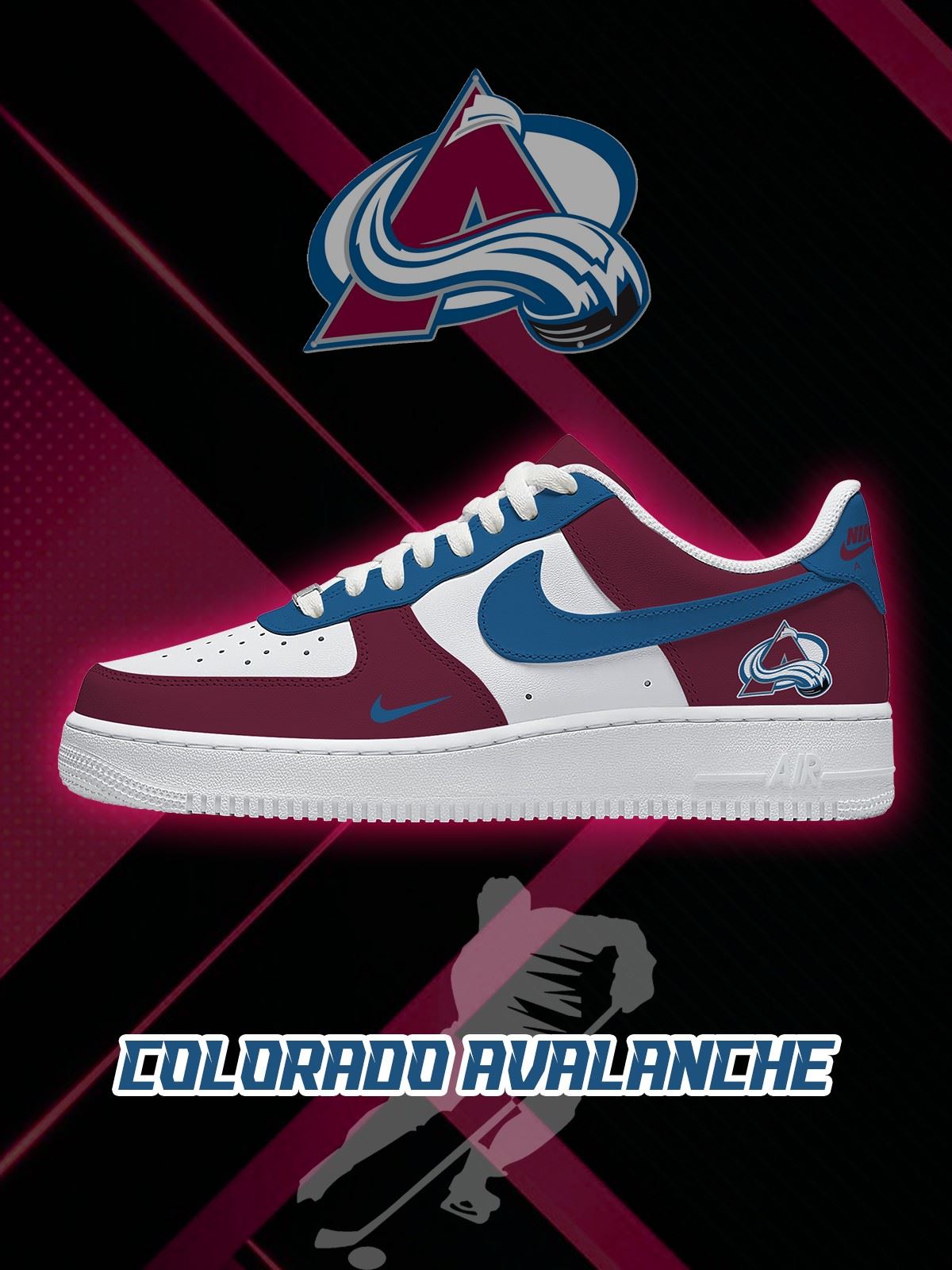 Colorado Hockey V.1 Custom Low-top Sneakers For Fans