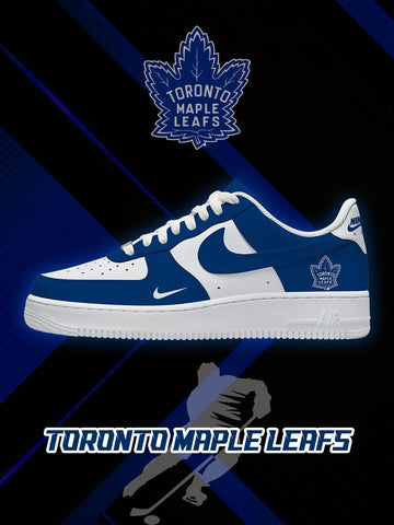 Toronto Hockey V.1 Custom Low-top Sneakers For Fans-Cuztomshoes