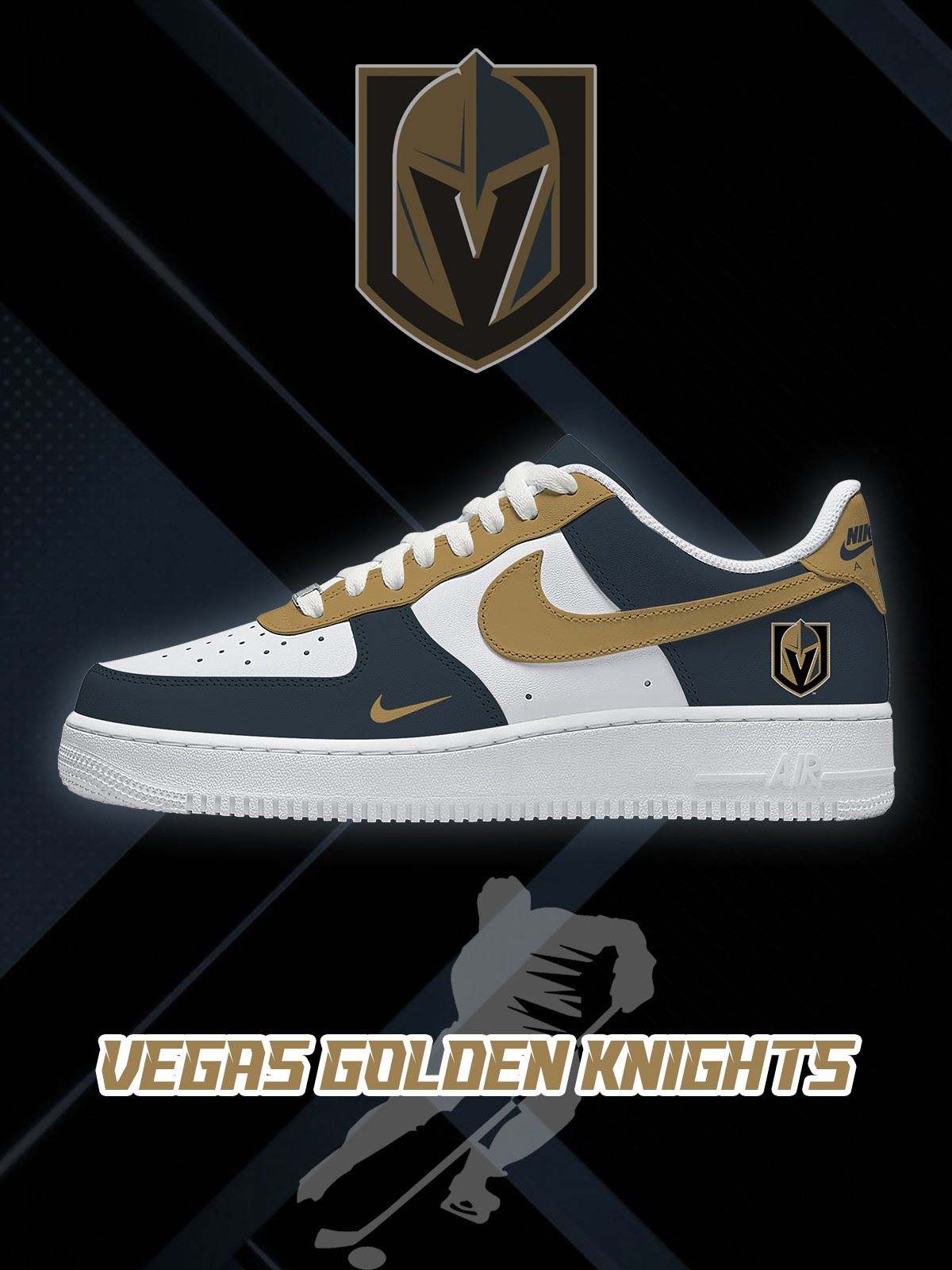 Vegas Hockey V.1 Custom Low-top Sneakers For Fans