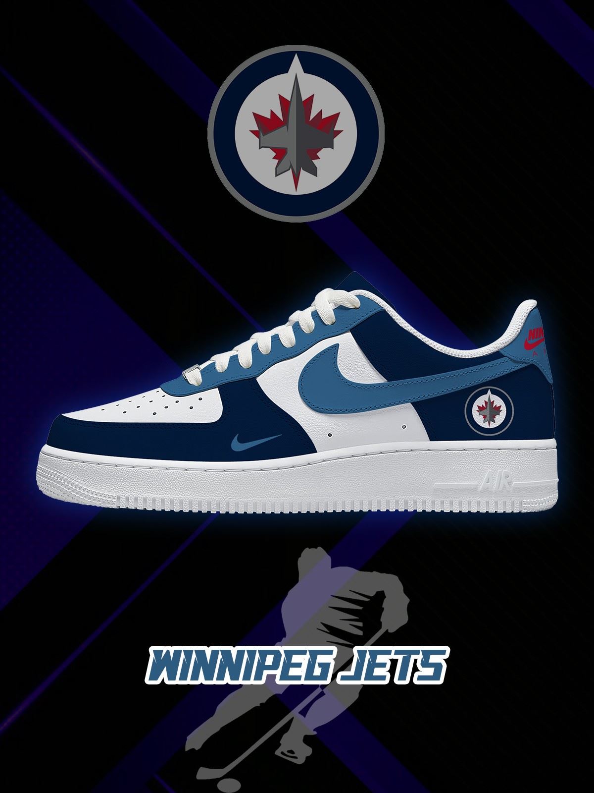 Winnipeg Hockey V.1 Custom Low-top Sneakers For Fans
