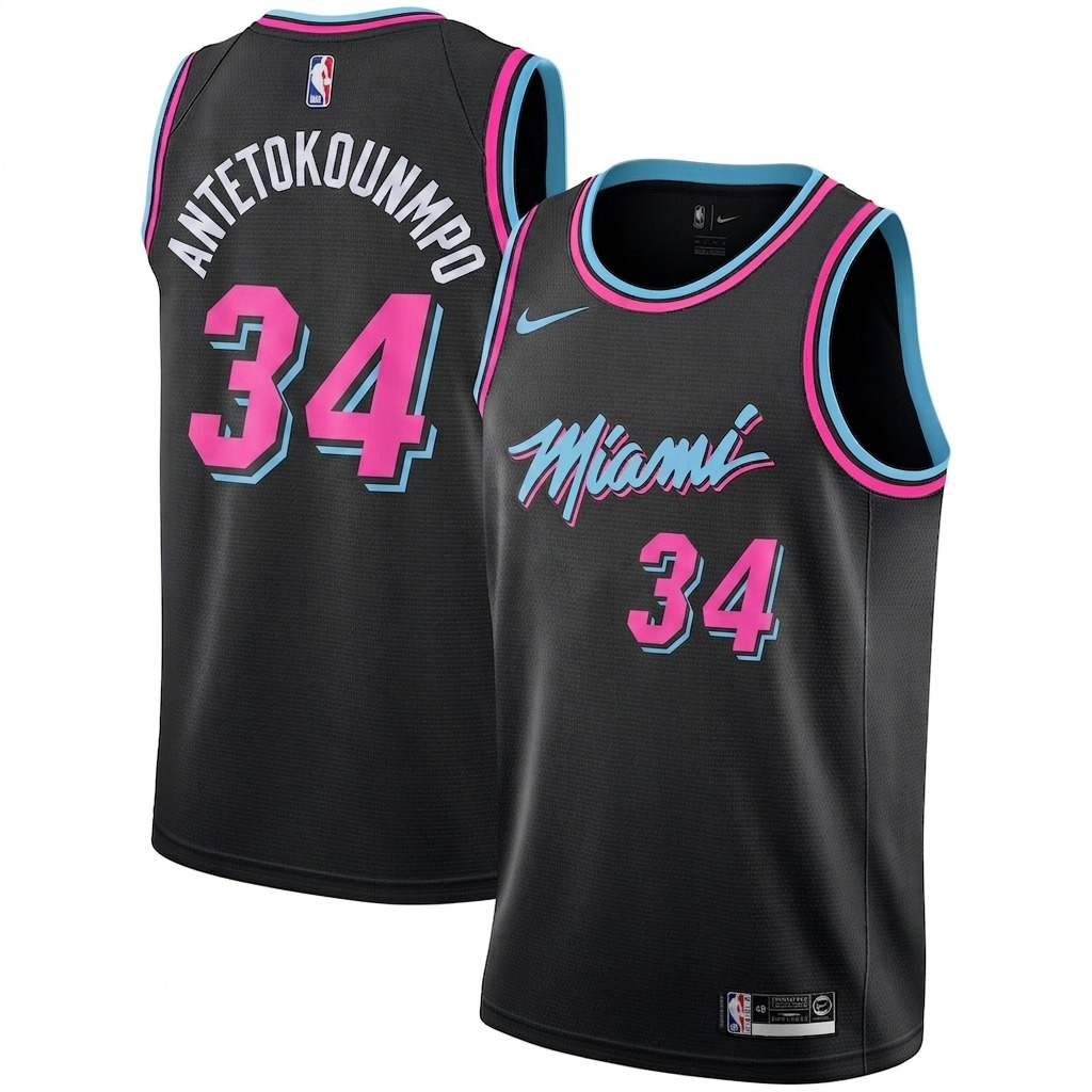 Miami Marlins 2026 Giannis Antetokounmpo Edition Jersey - Stitched-Cuztomshoes
