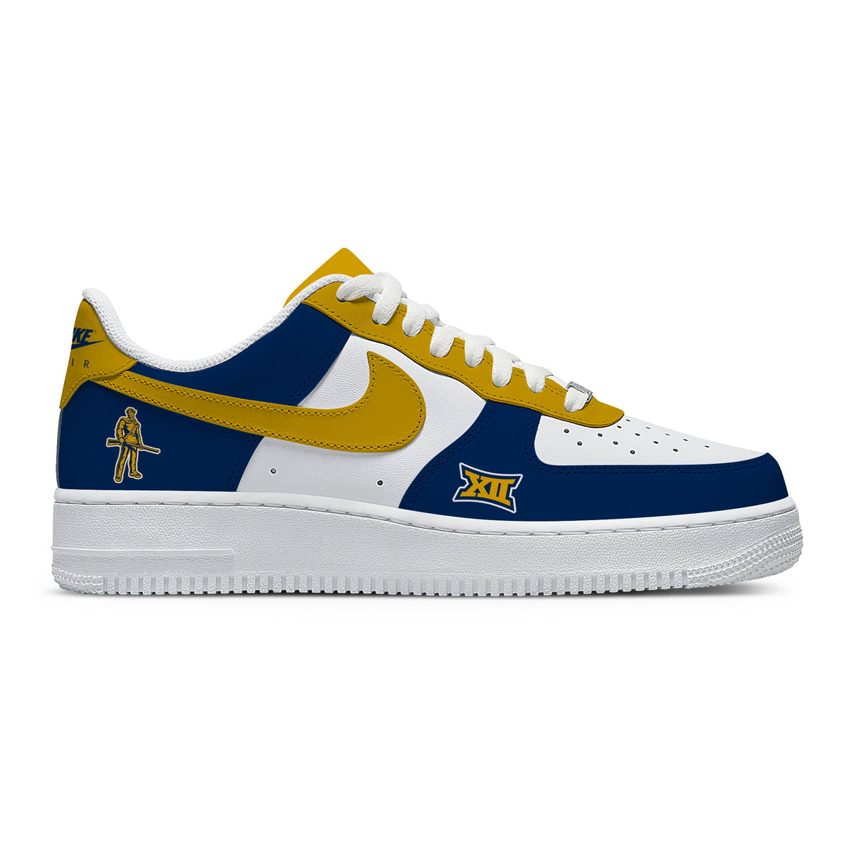 West Virginia College Custom Low-top Sneakers For Fans-Cuztomshoes