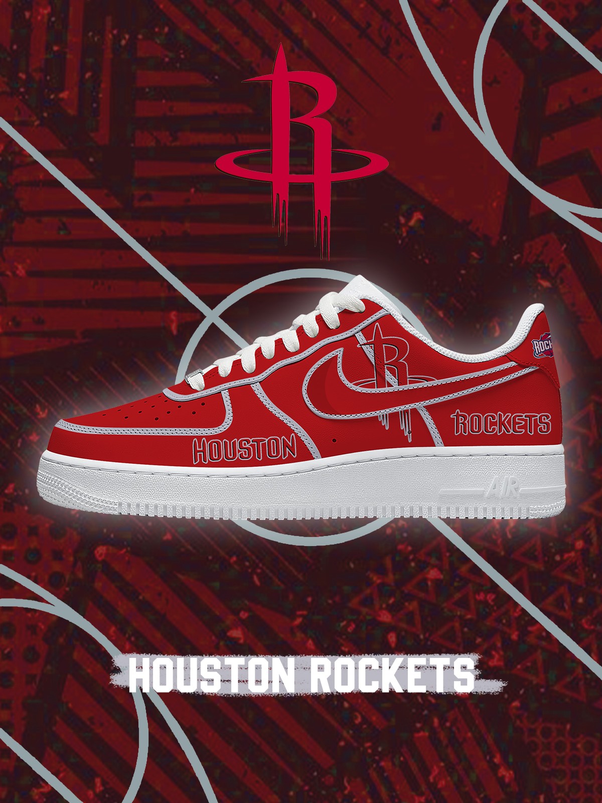 Houston Basketball V.3 Custom Low-top Sneakers For Fans