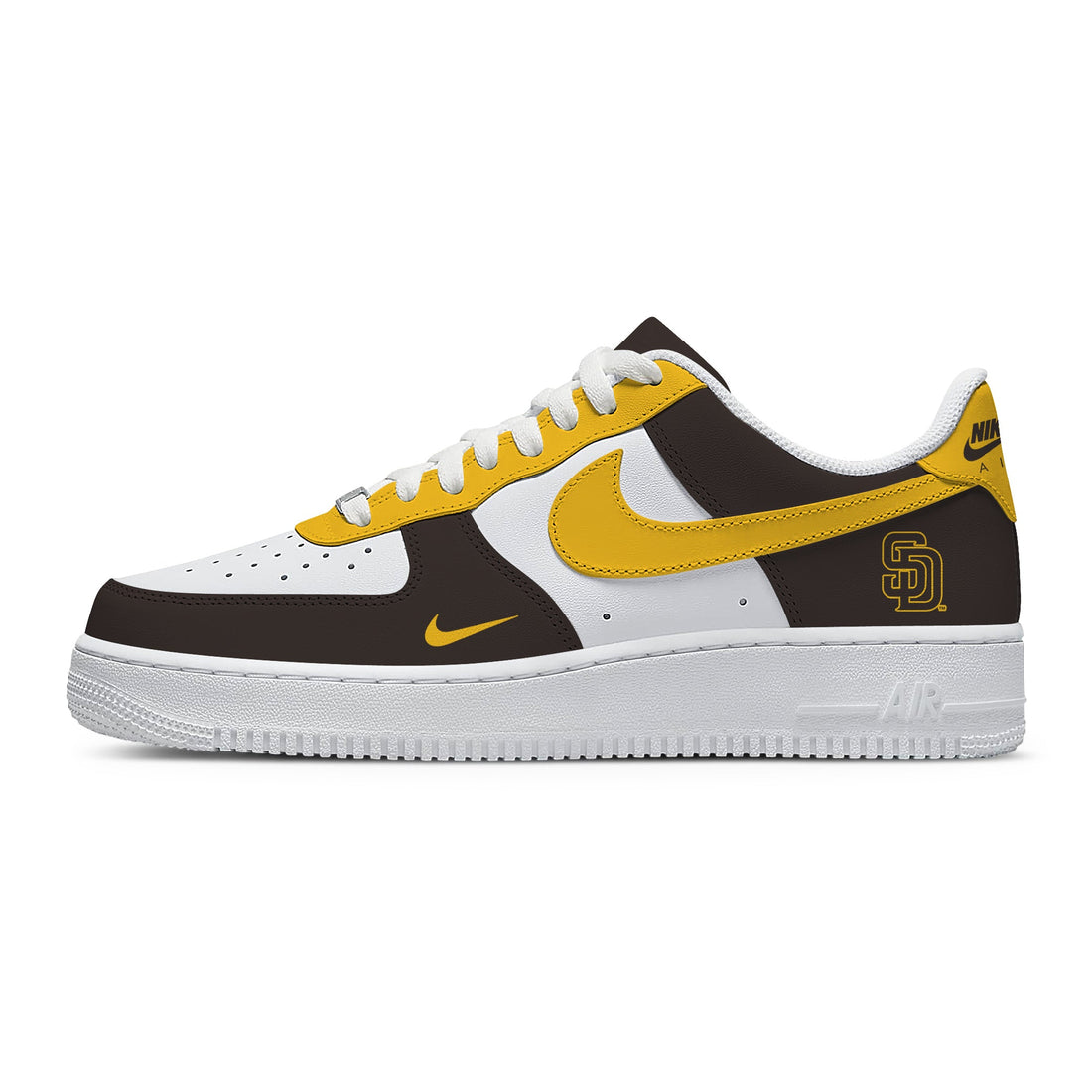 San Diego Baseball Custom Low-top Sneakers For Fans-Cuztomshoes