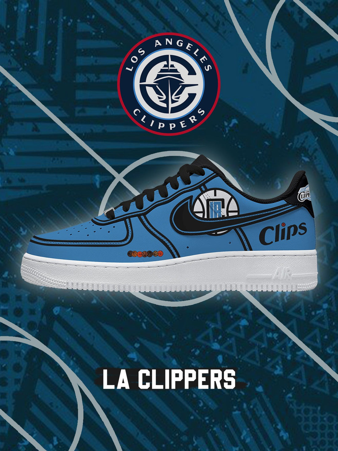 LA Basketball V.2 Custom Low-top Sneakers For Fans-Cuztomshoes