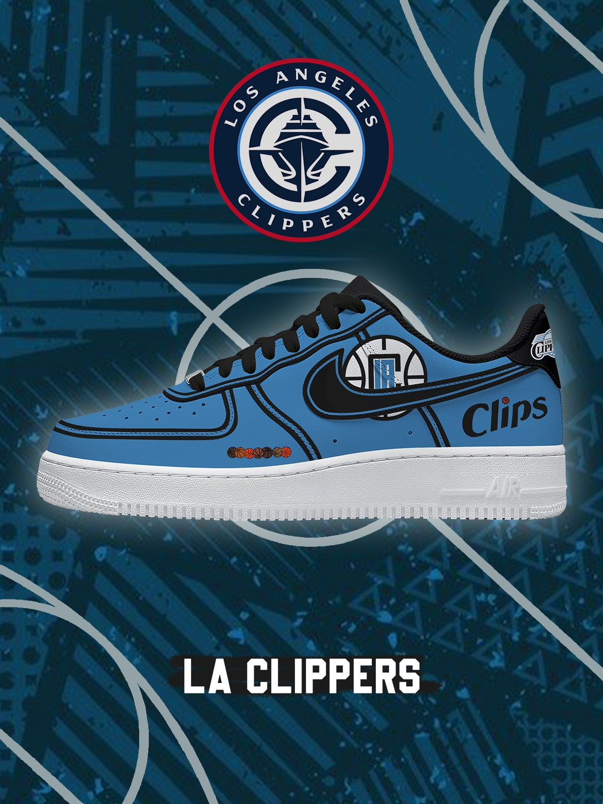 LA Basketball V.2 Custom Low-top Sneakers For Fans