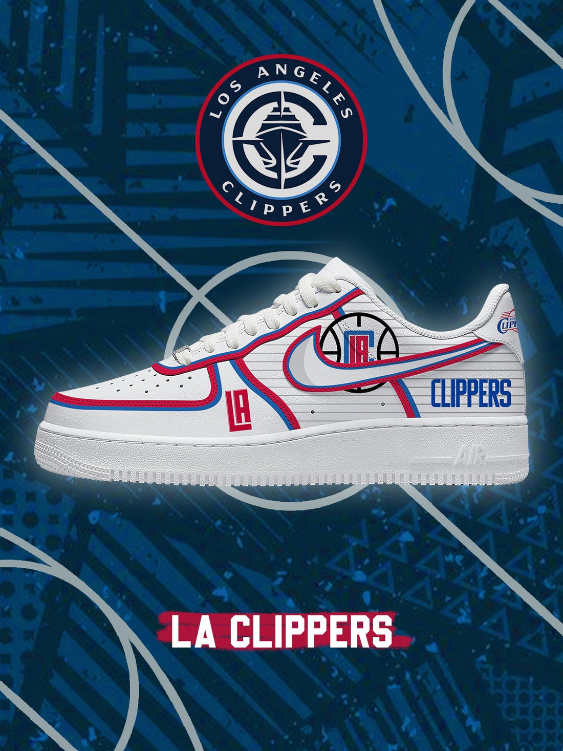 LA Basketball V.3 Custom Low-top Sneakers For Fans-Cuztomshoes