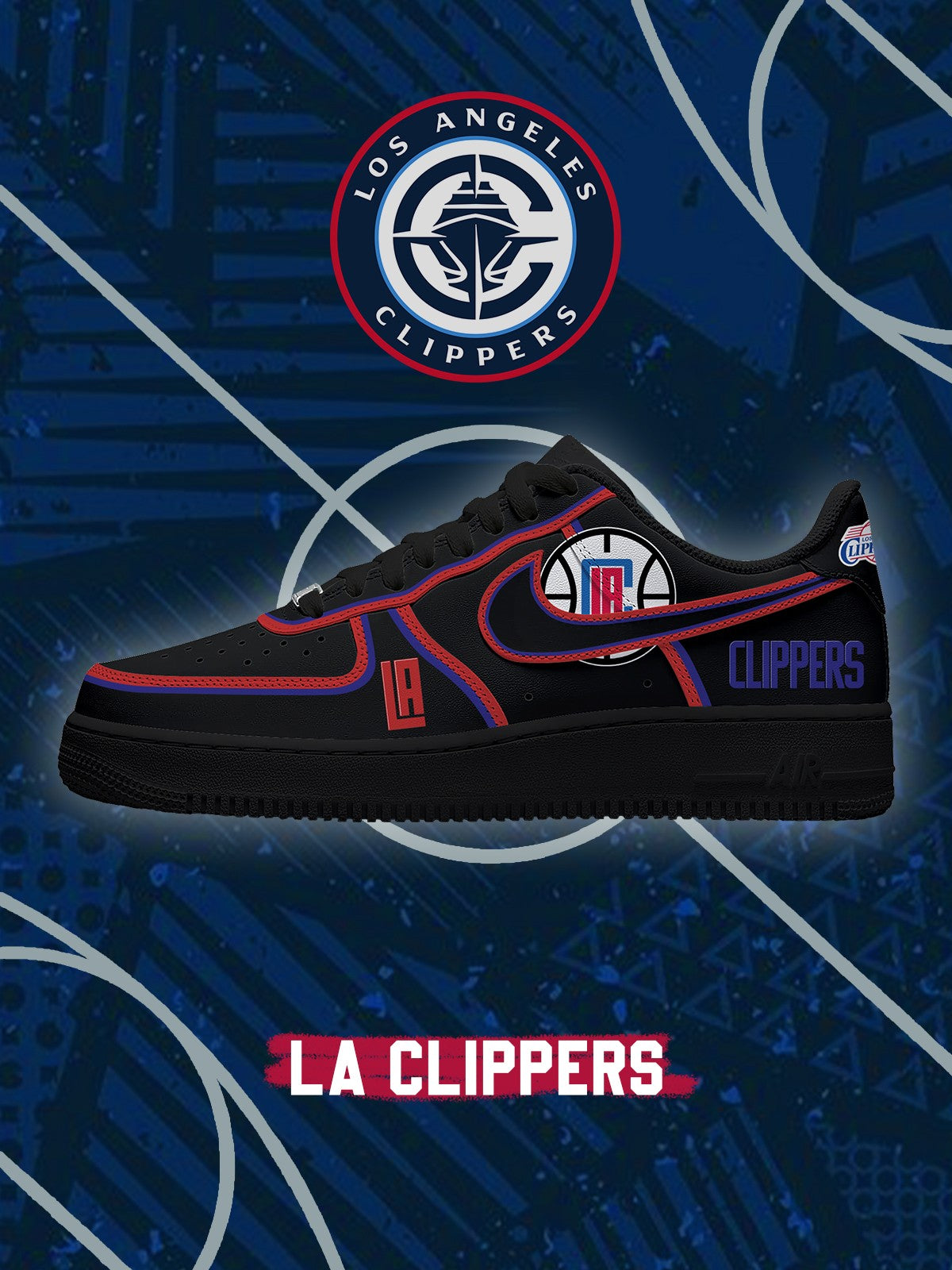 LA Basketball V.4 Custom Low-top Sneakers For Fans
