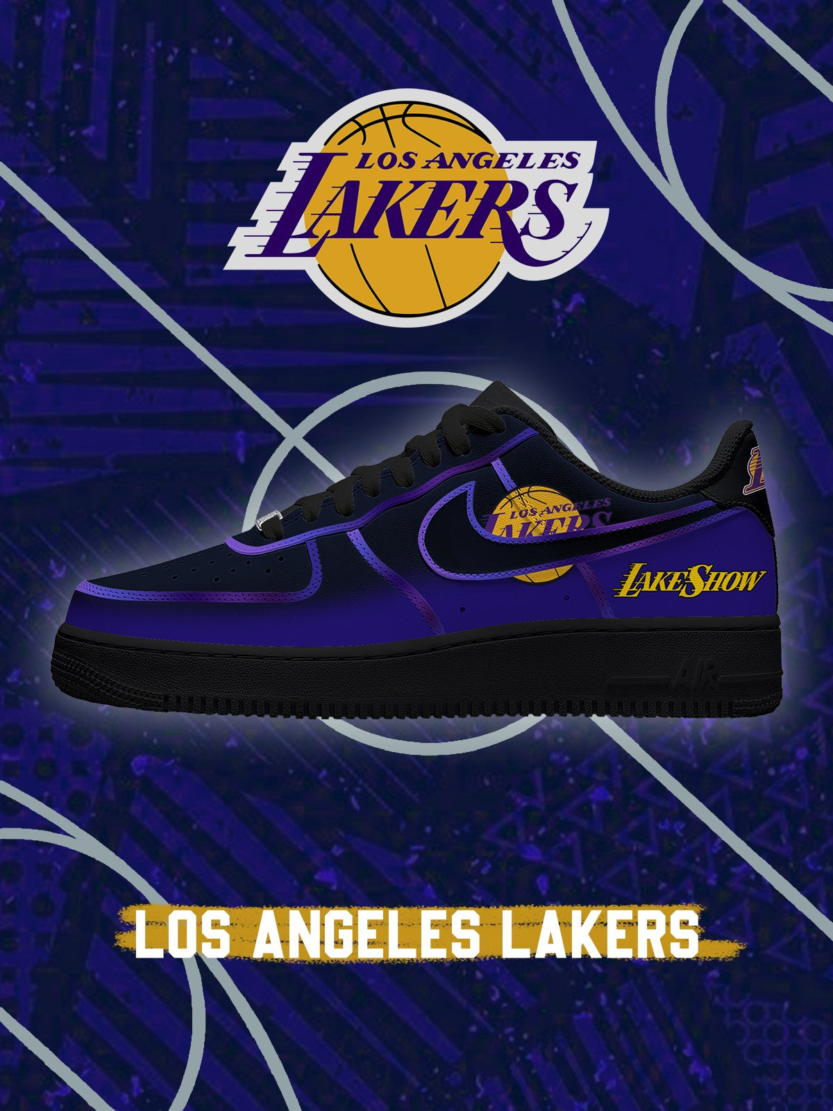 Los Angeles Basketball V.2 Custom Low-top Sneakers For Fans