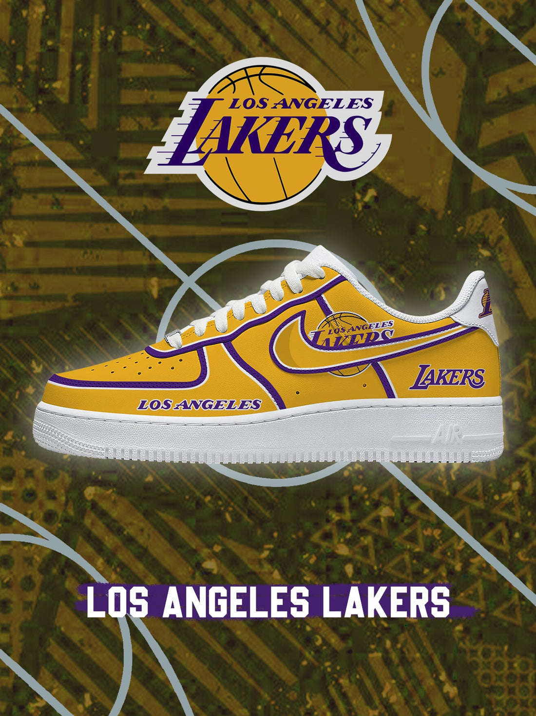 Los Angeles Basketball V.3 Custom Low-top Sneakers For Fans-Cuztomshoes