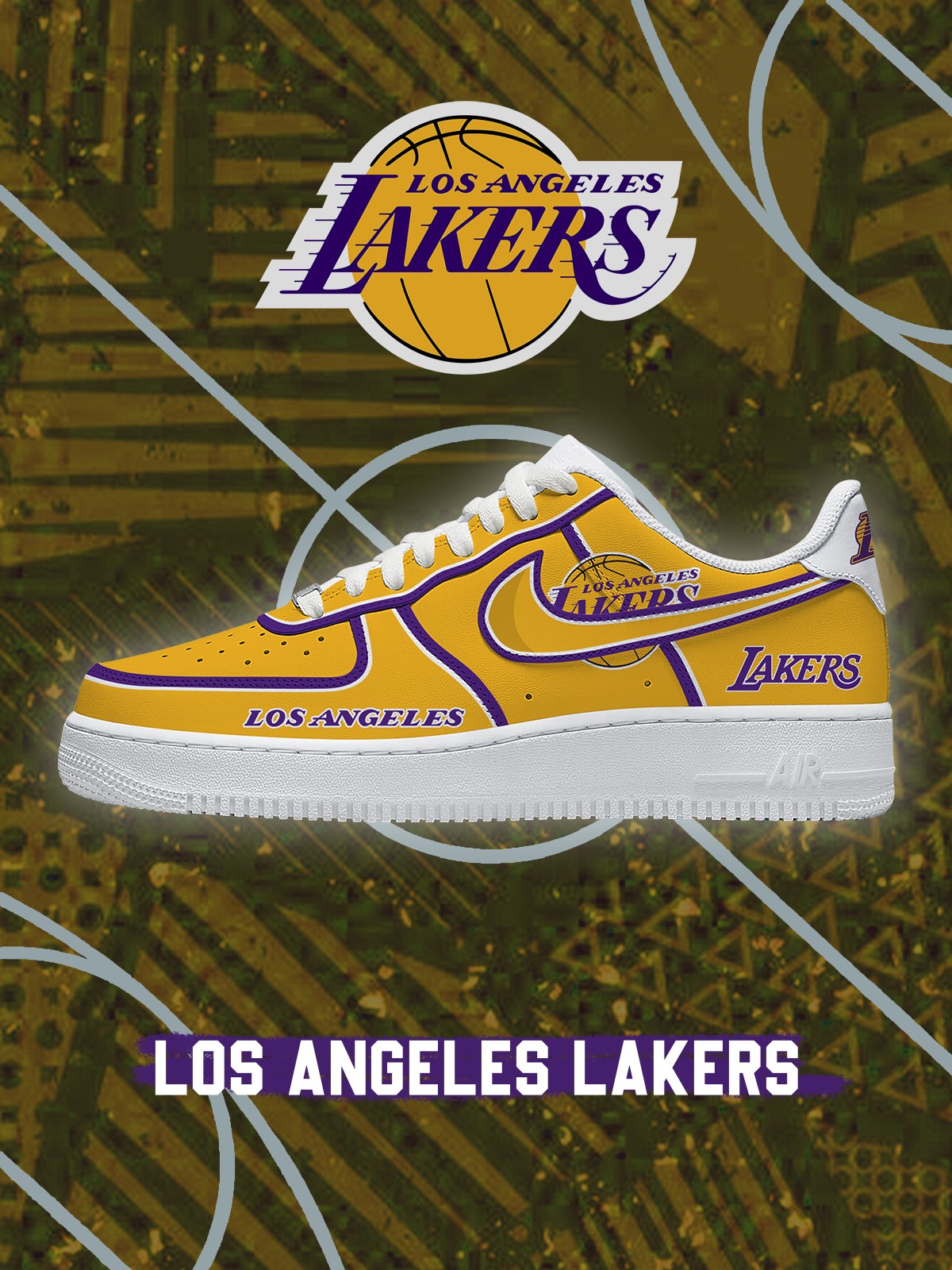 Los Angeles Basketball V.3 Custom Low-top Sneakers For Fans