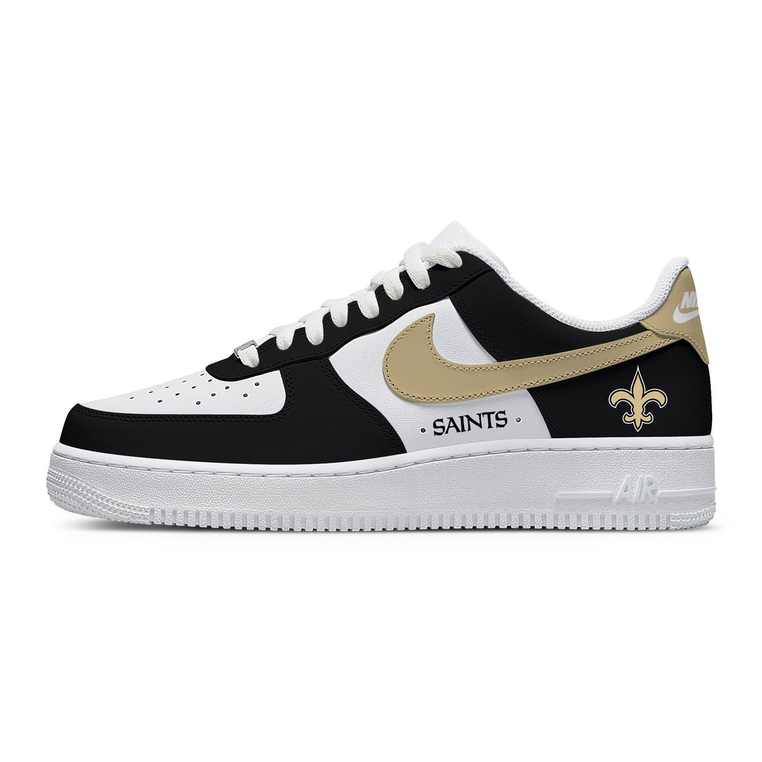 New Orleans Custom Low-top Sneakers For Football Fans-Cuztomshoes