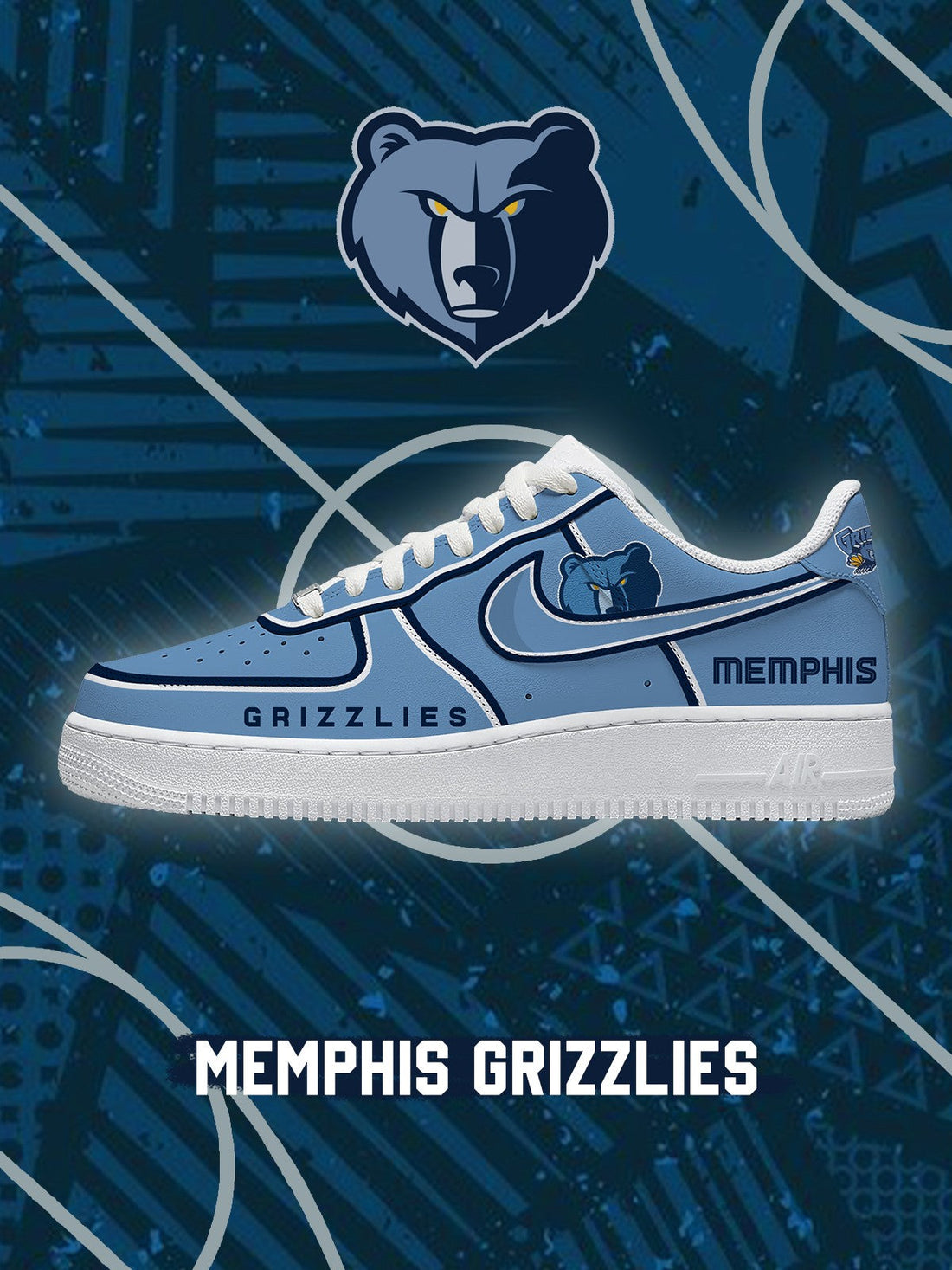 Memphis Basketball V.3 Custom Low-top Sneakers For Fans-Cuztomshoes