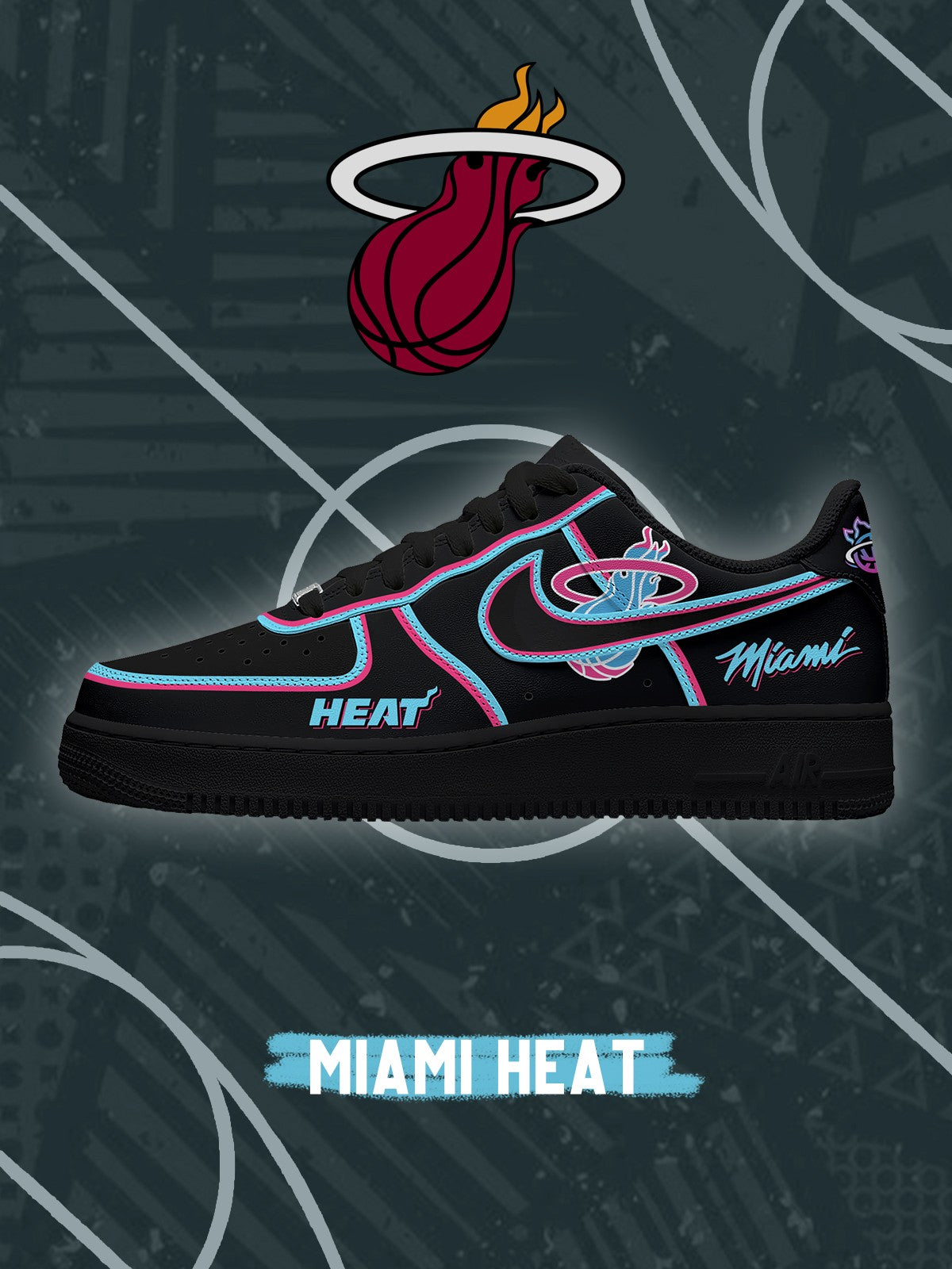 Miami Basketball V.4 Custom Low-top Sneakers For Fans