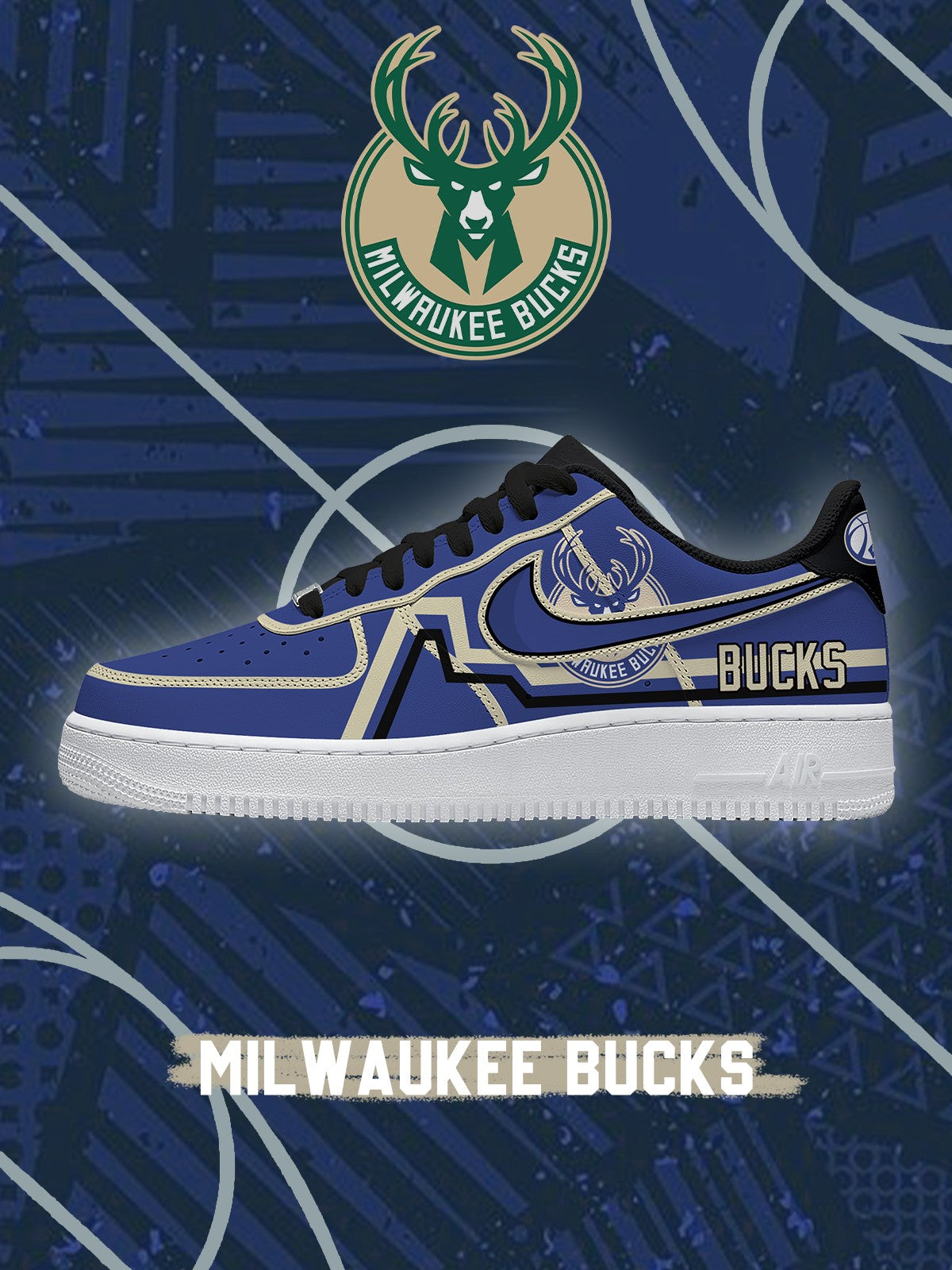 Milwaukee Basketball V.2 Custom Low-top Sneakers For Fans