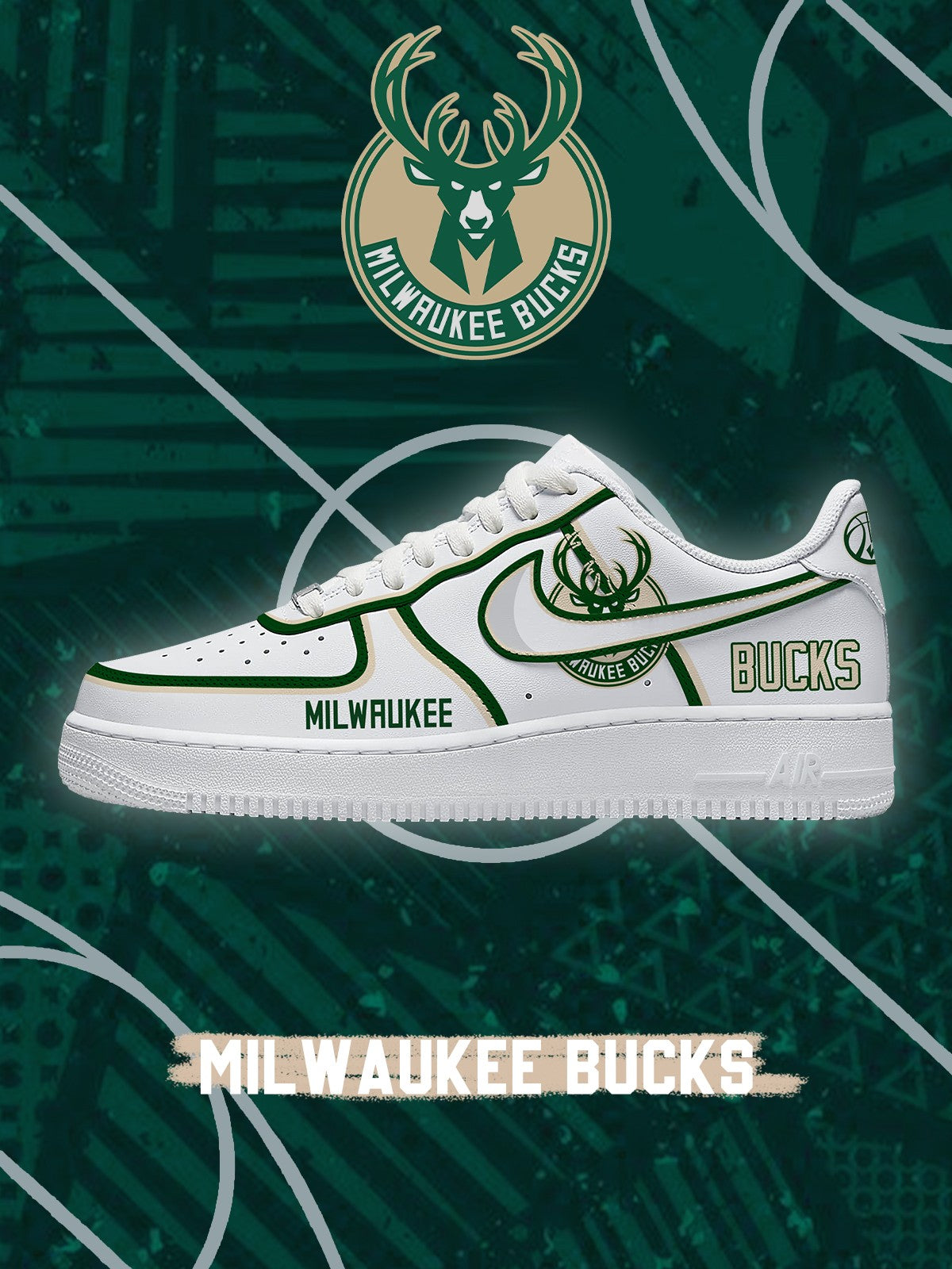 Milwaukee Basketball V.3 Custom Low-top Sneakers For Fans