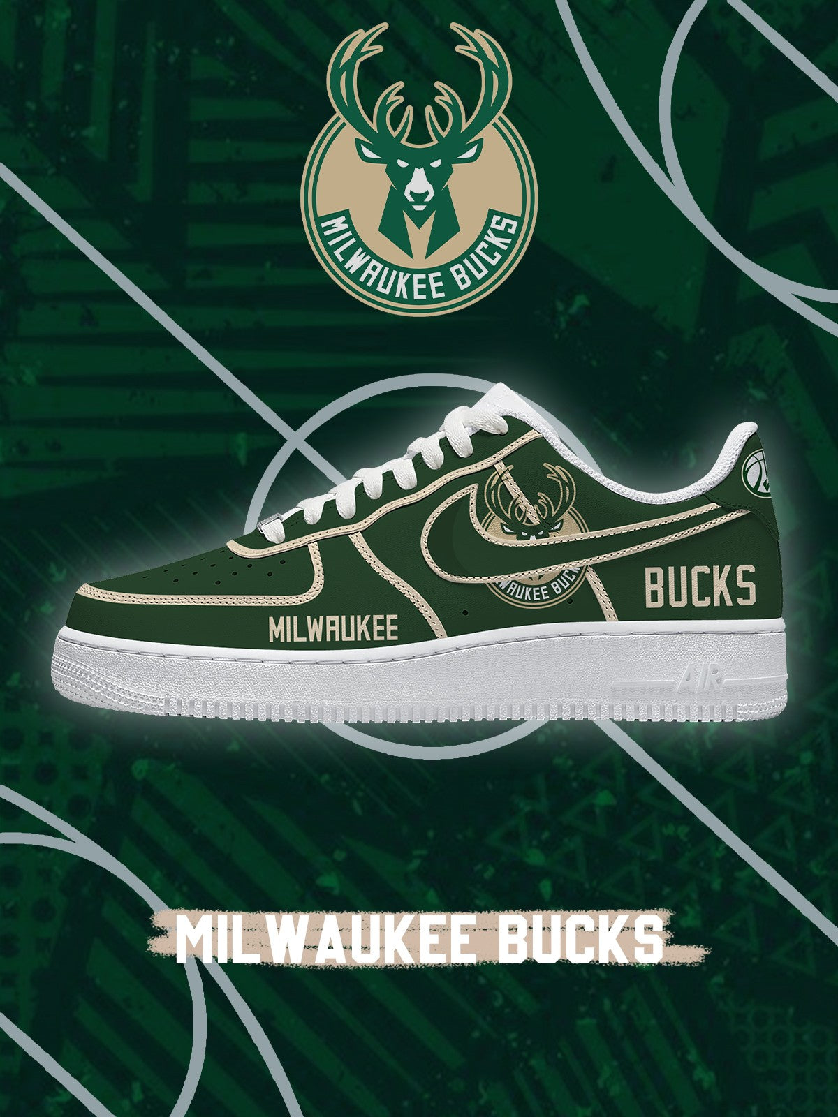 Milwaukee Basketball V.4 Custom Low-top Sneakers For Fans