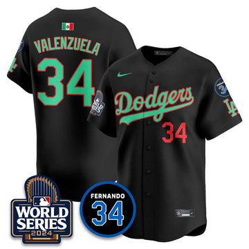 Los Angeles Dodgers Mexico World Series Jersey - Stitched