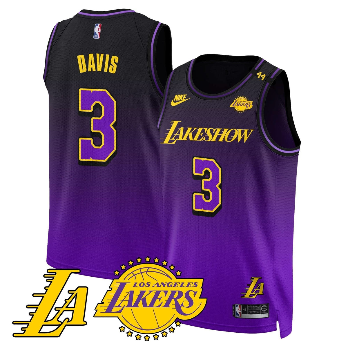 Los Angeles Lakers City Edition Jersey - Stitched - The California Destiny-Cuztomshoes