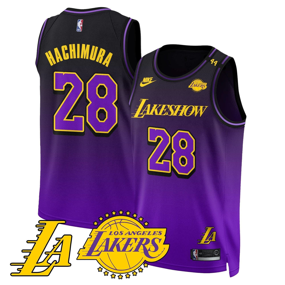Los Angeles Lakers City Edition Jersey - Stitched - The California Destiny-Cuztomshoes