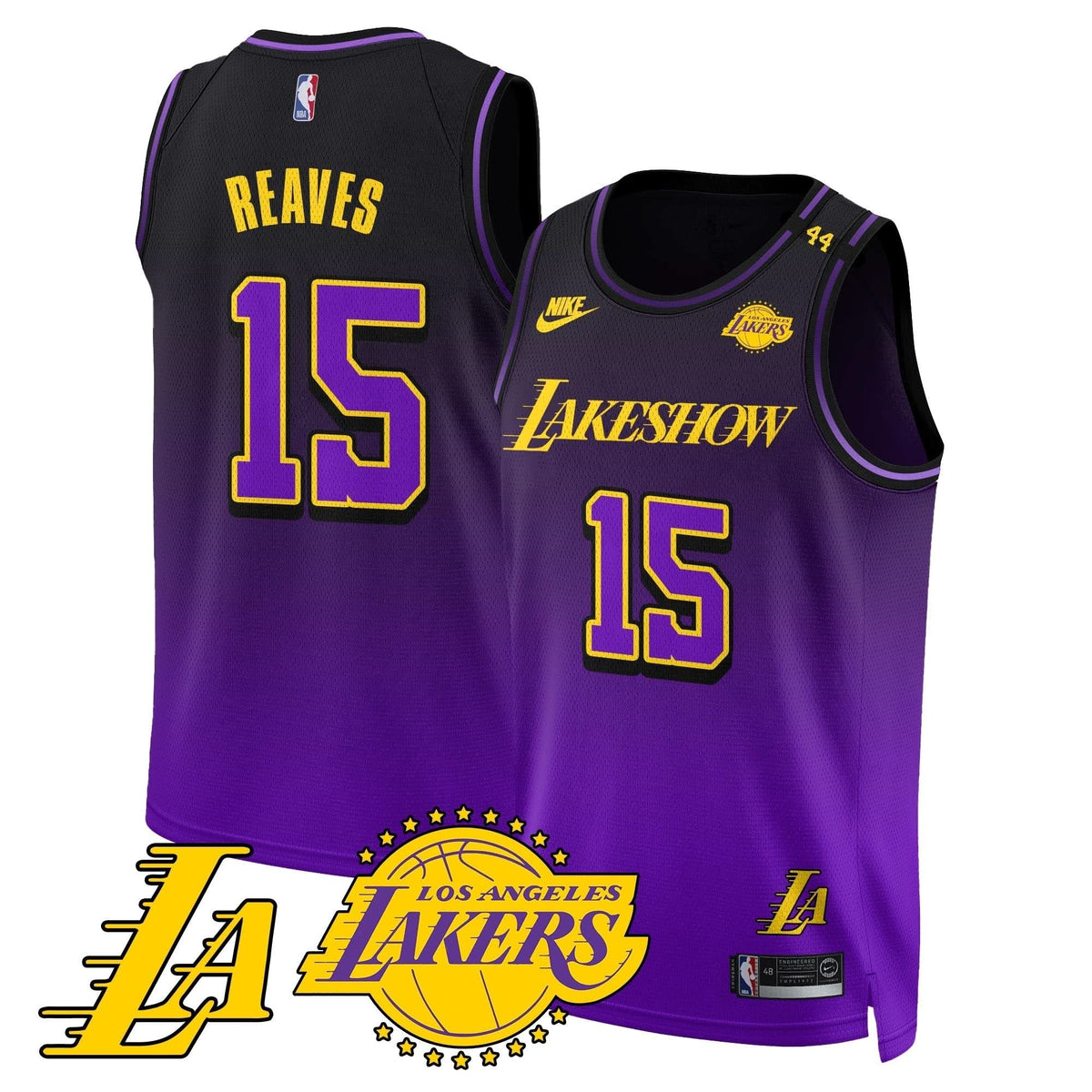 Los Angeles Lakers City Edition Jersey - Stitched - The California Destiny-Cuztomshoes