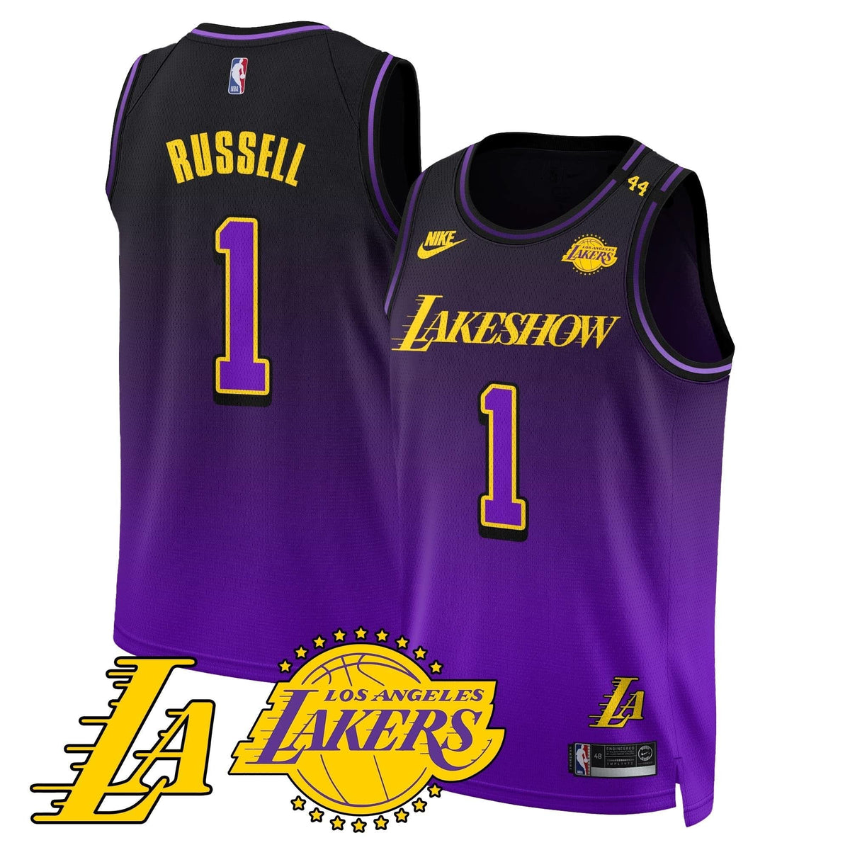 Los Angeles Lakers City Edition Jersey - Stitched - The California Destiny-Cuztomshoes