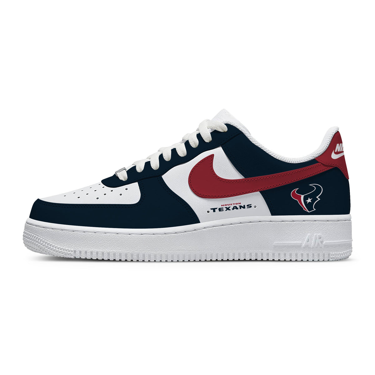 Houston Custom Low-top Sneakers For Football Fans
