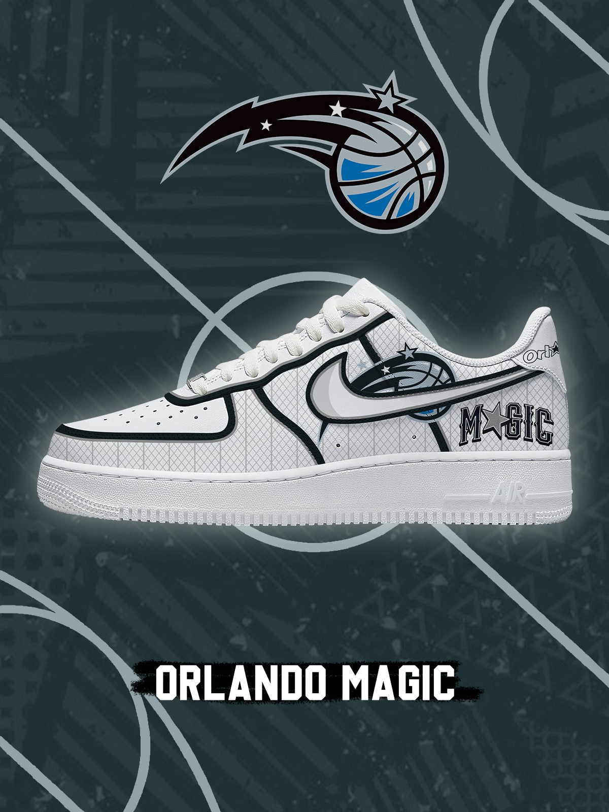 Orlando Basketball V.2 Custom Low-top Sneakers For Fans
