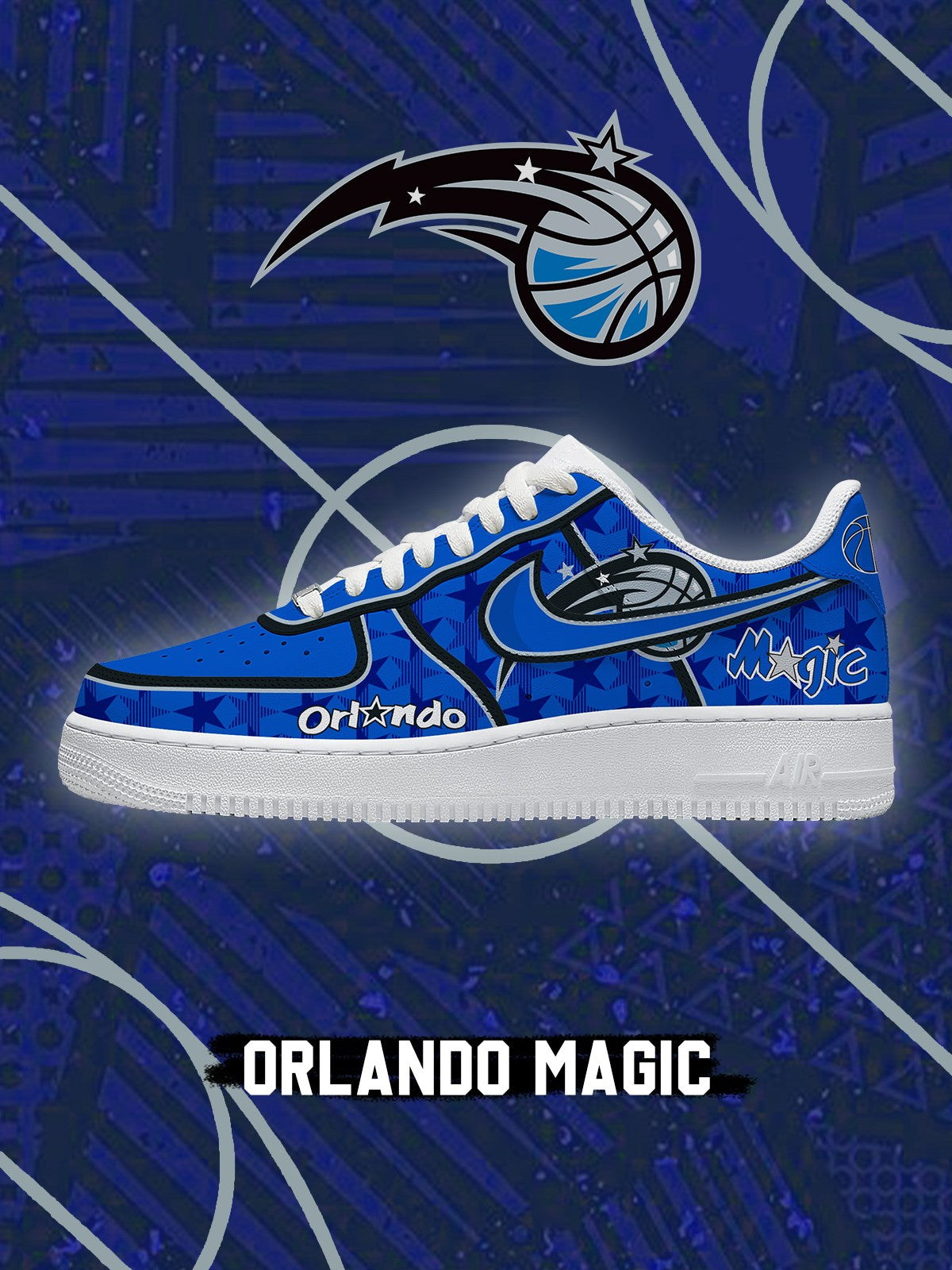 Orlando Basketball V.3 Custom Low-top Sneakers For Fans