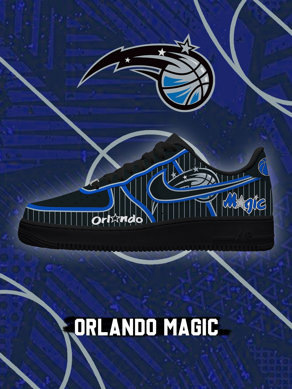 Orlando Basketball V.4 Custom Low-top Sneakers For Fans
