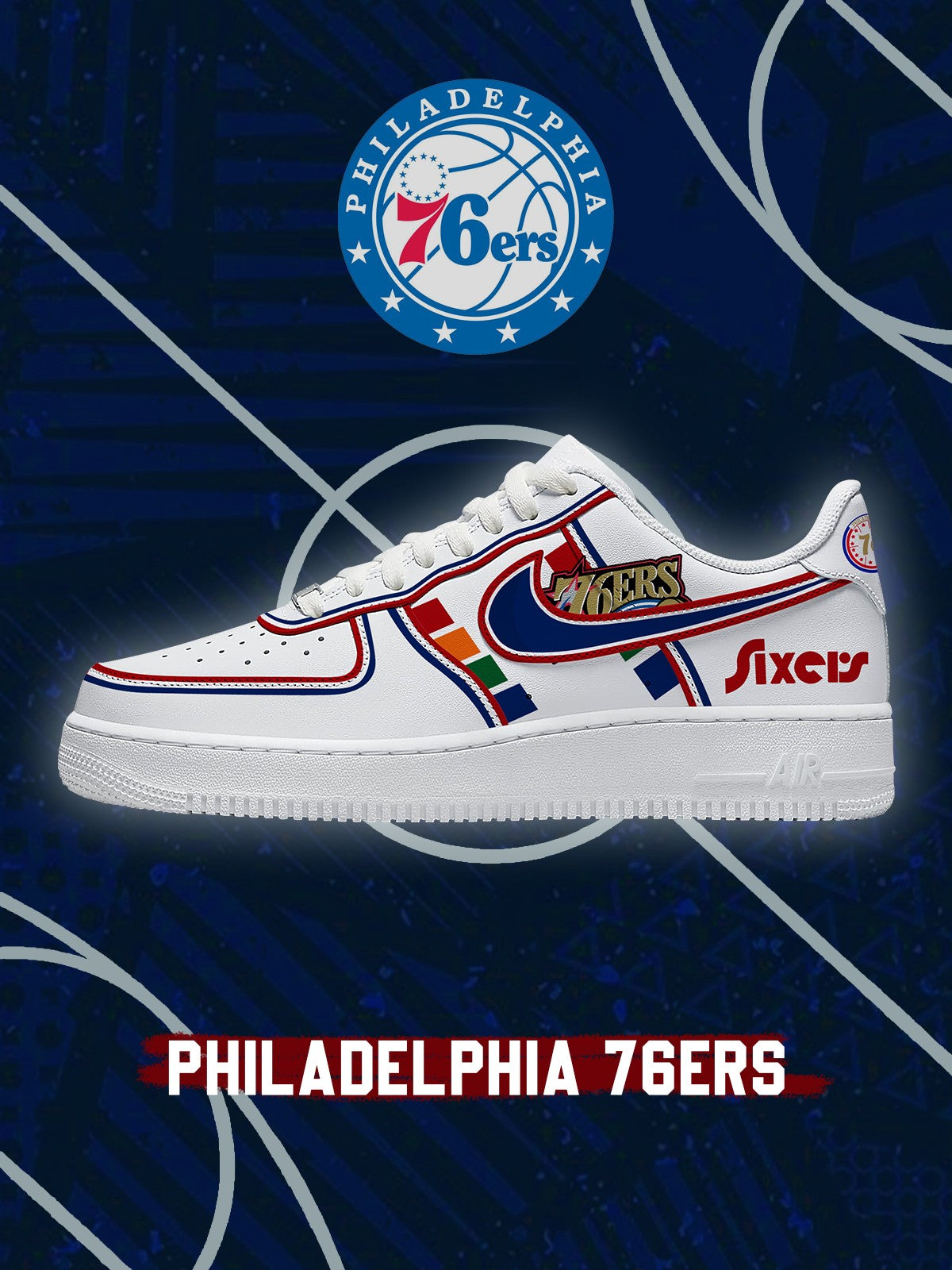 Philadelphia Basketball V.2 Custom Low-top Sneakers For Fans