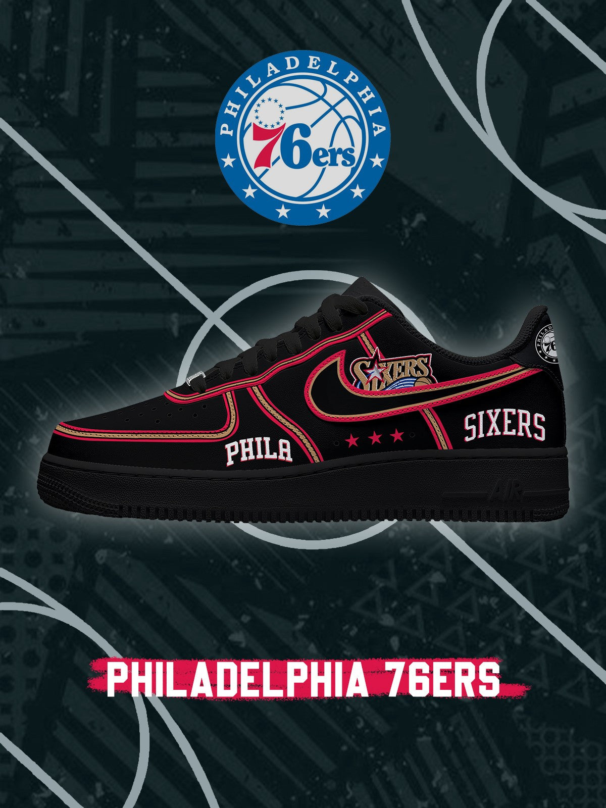 Philadelphia Basketball V.4 Custom Low-top Sneakers For Fans