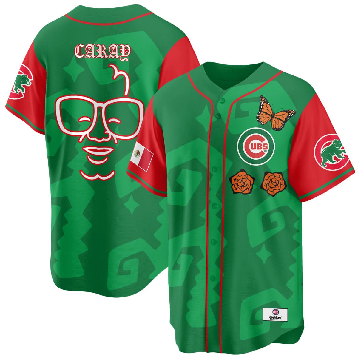 Chicago Cubs "Xicago" Mexican Heritage Jersey - Stitched-Cuztomshoes