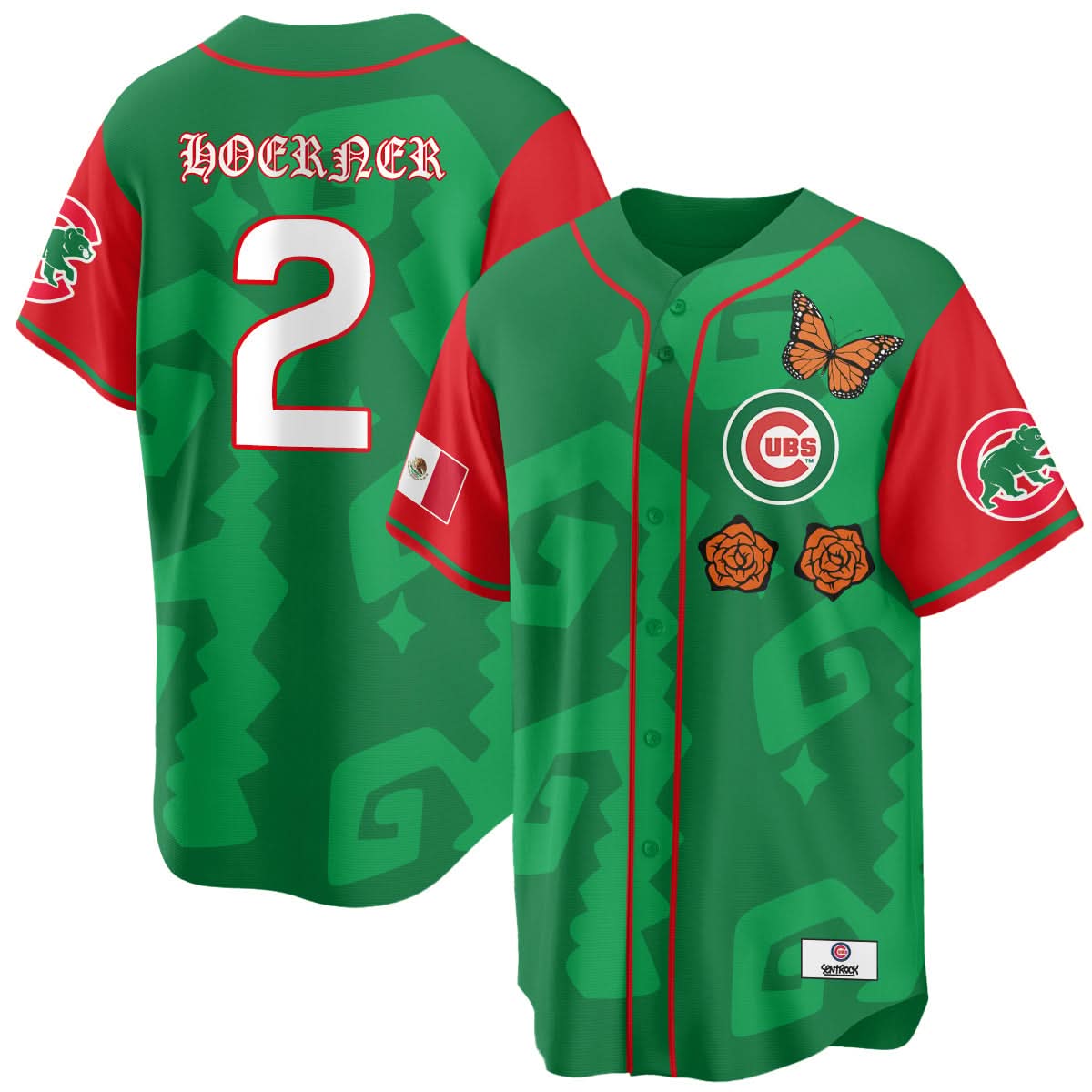 Chicago Cubs "Xicago" Mexican Heritage Jersey - Stitched-Cuztomshoes