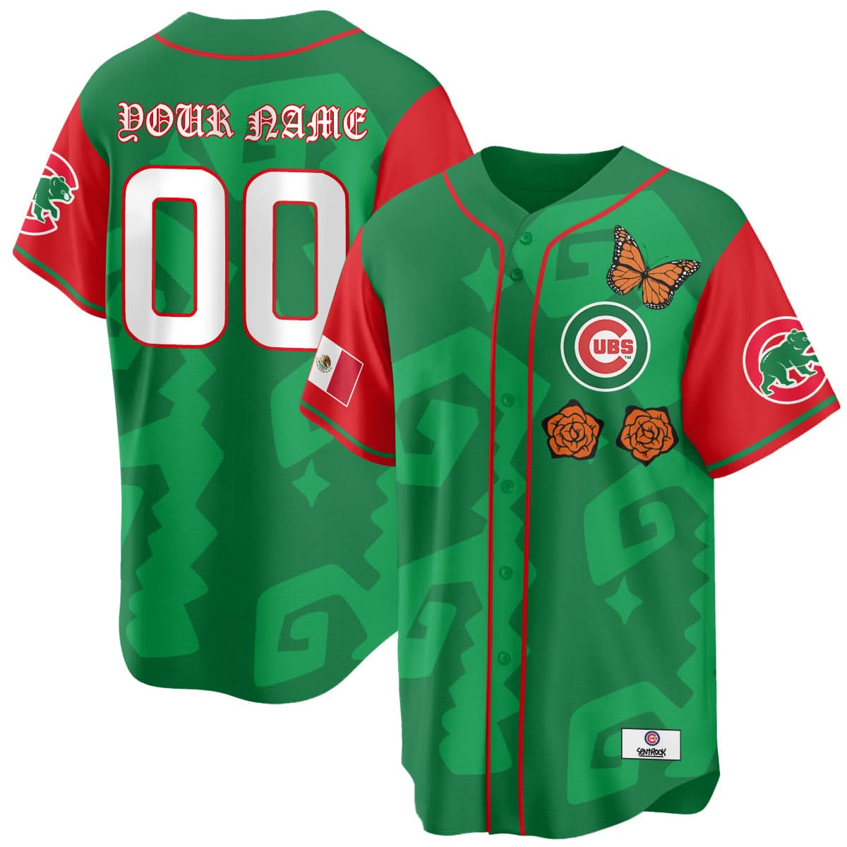 Chicago Cubs "Xicago" Mexican Heritage Custom Jersey - Stitched